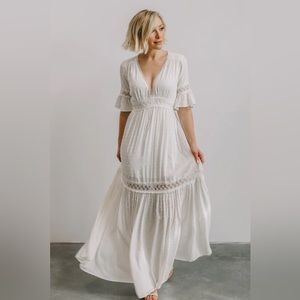 Baltic Born- Rayne Deep V Maxi Dress